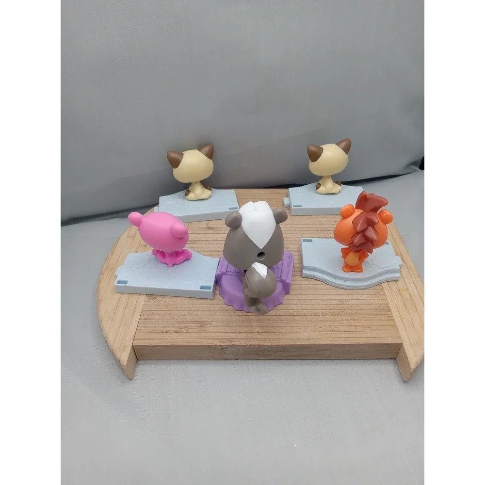 2 SHORTHAIR CAT&3 Others #McDonalds - Authentic Littlest Pet Shop -‎ Hasbro LPS